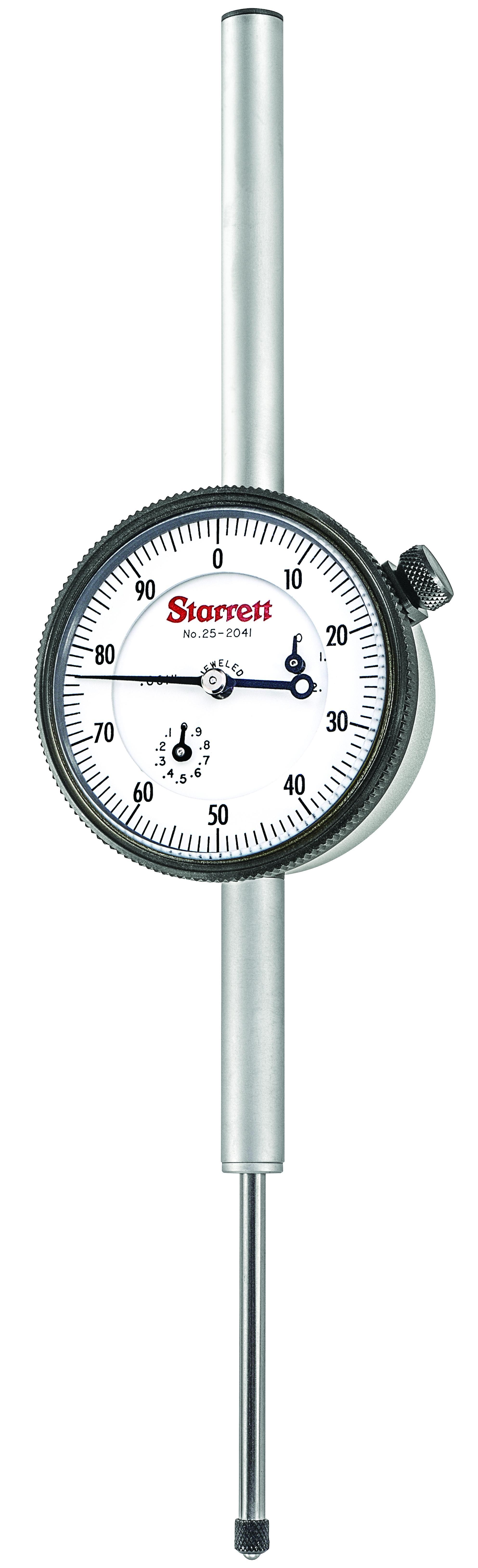 Mitutoyo 2310S-10 2 Series Lug Back Metric Standard Dial Indicator, 10 mm, 0 to 100 Dial Reading, 0.01 mm, 57 mm Dial, M2.5x0.45 Tip