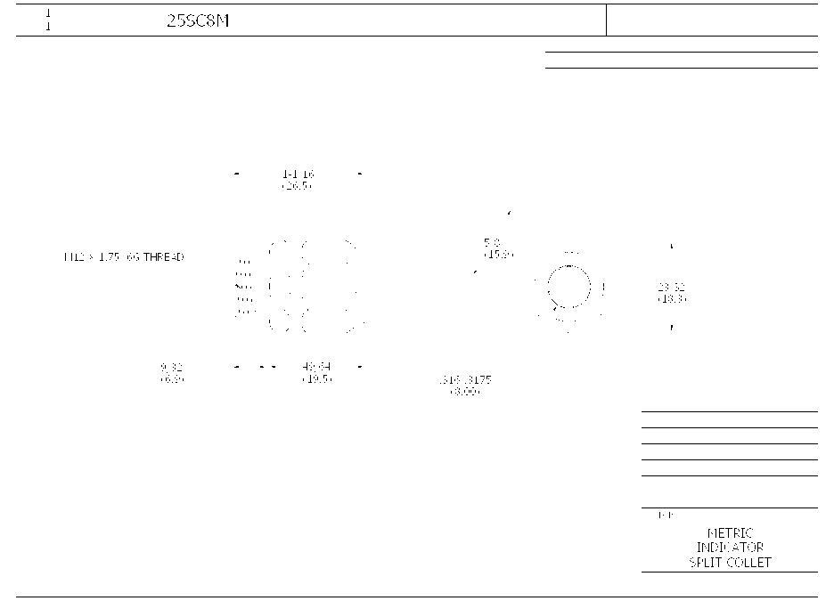 Starrett&reg; 25SC8M STC 64885