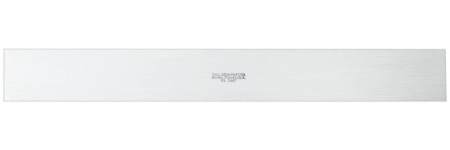 Starrett&reg; 380-12 Straight Edge, Steel, Regular Steel
