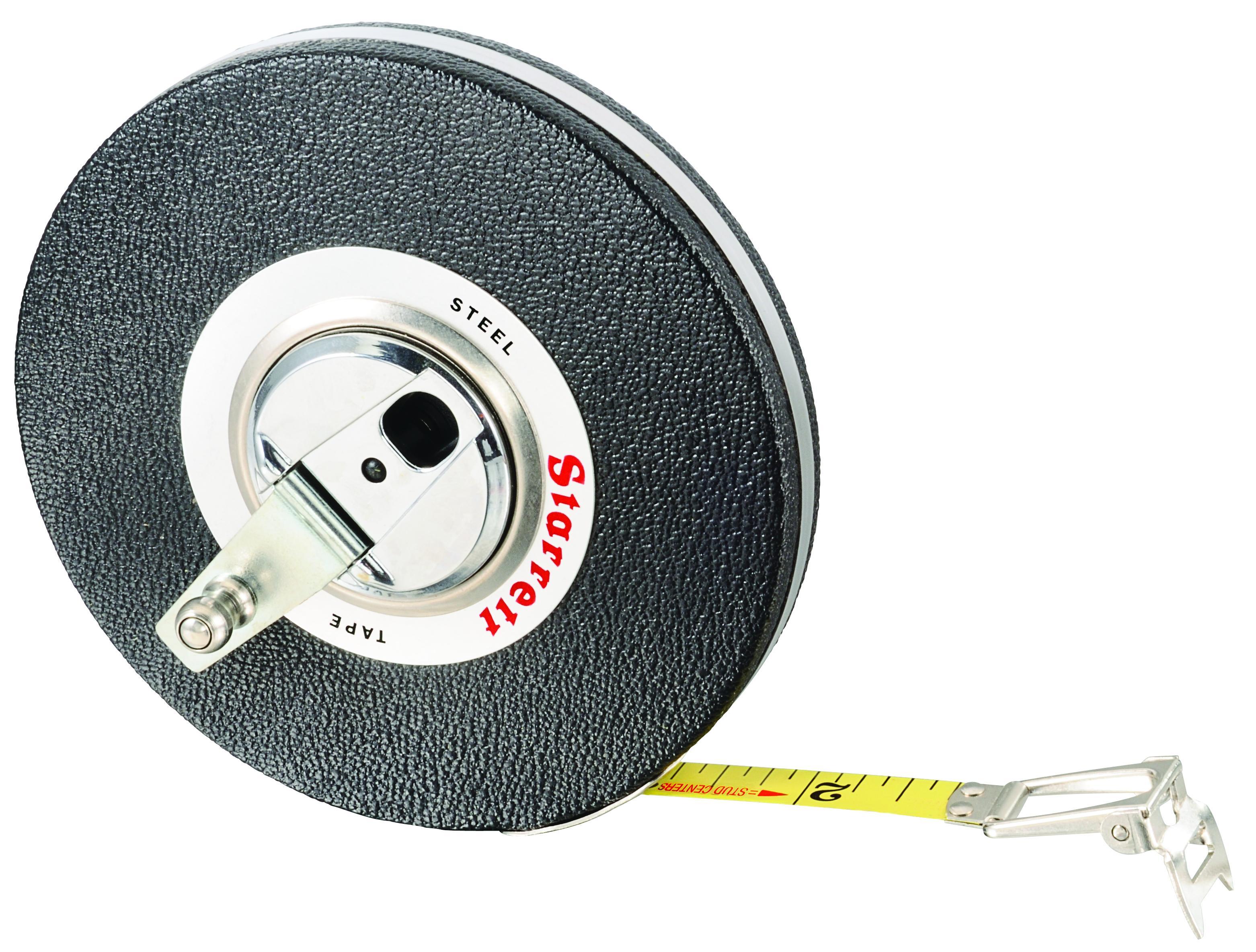 Starrett&reg; Exact&reg; 530-100 Global Series&reg; Long Measuring Tape, 100 ft L x 3/8 in W Blade, Steel Blade, Imperial Measuring System, 1/8 in Graduation