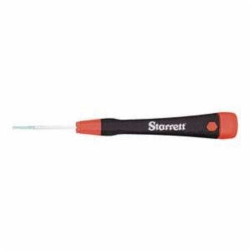 Starrett&reg; 551A 551 Global Series&reg; Lightweight Precision Screwdriver, Slotted, Vanadium Steel Shank, 5-5/8 in OAL, Rubber Handle, Vapor Chrome