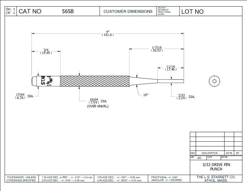 Starrett® 565B STC 565B