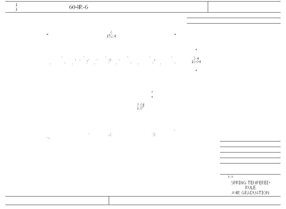 Starrett&reg; 604R-6 STC 604R-6