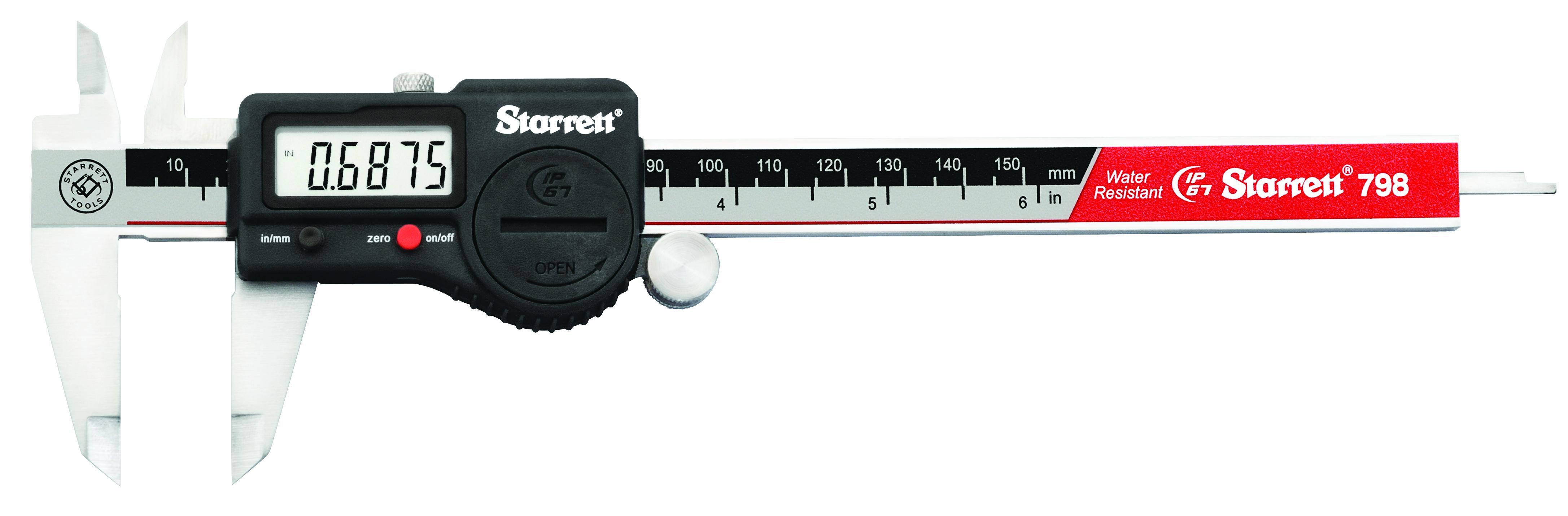 Mitutoyo ABSOLUTE® 500-171-30 Coolant Proof Digimatic Caliper With Thumb Roller, Absolute™ Encode Technology, 0 to 6 in, Graduations 0.0005 in, 40 mm D Jaw