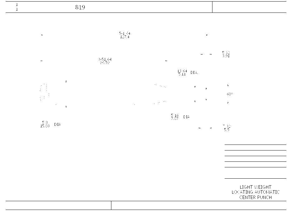 Starrett® 819 STC 819