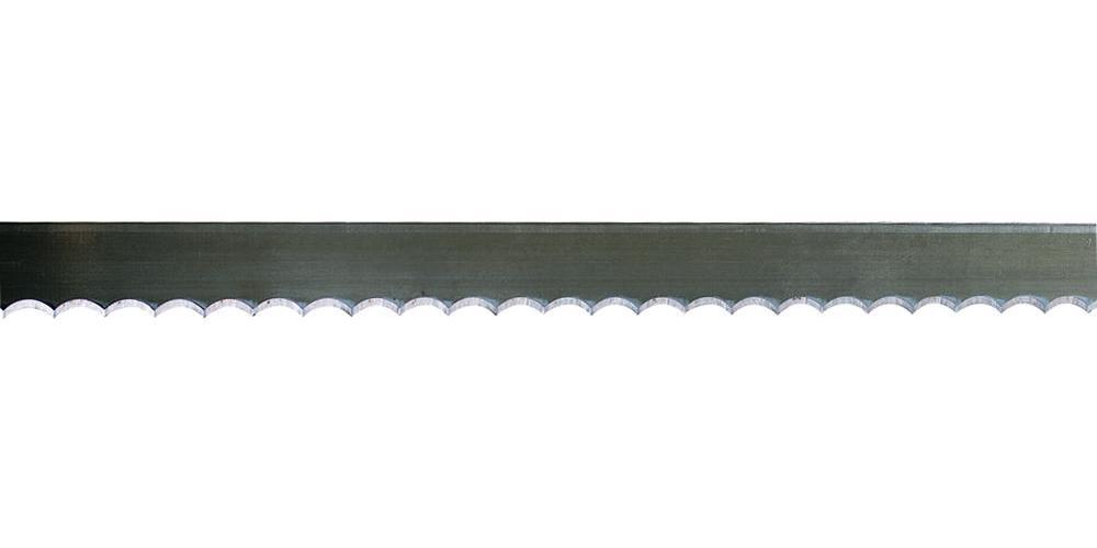 Starrett&reg; 93637-100 Scallop Edge Band Knife, 3/4 in W x 0.022 in THK, 1/2 in Pitch Double Bevel Teeth, HSS Body