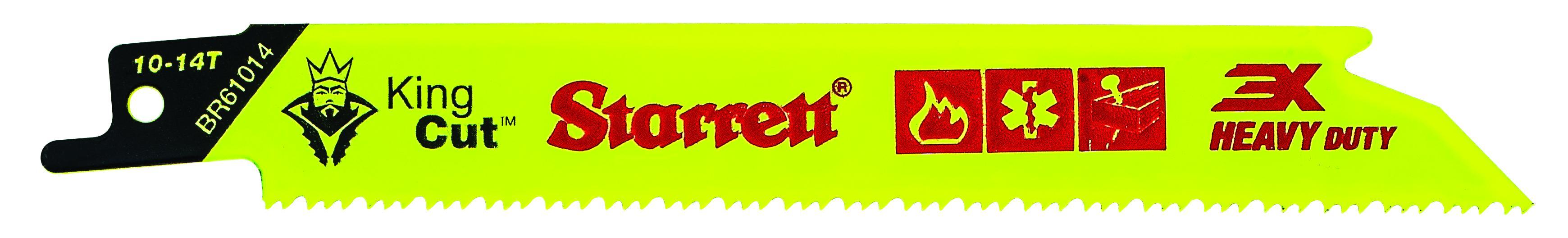 Starrett&reg; BR61014-5 Reciprocating Saw Blade, 6 in L x 3/4 in W, 10 to 14, Bi-Metal Body