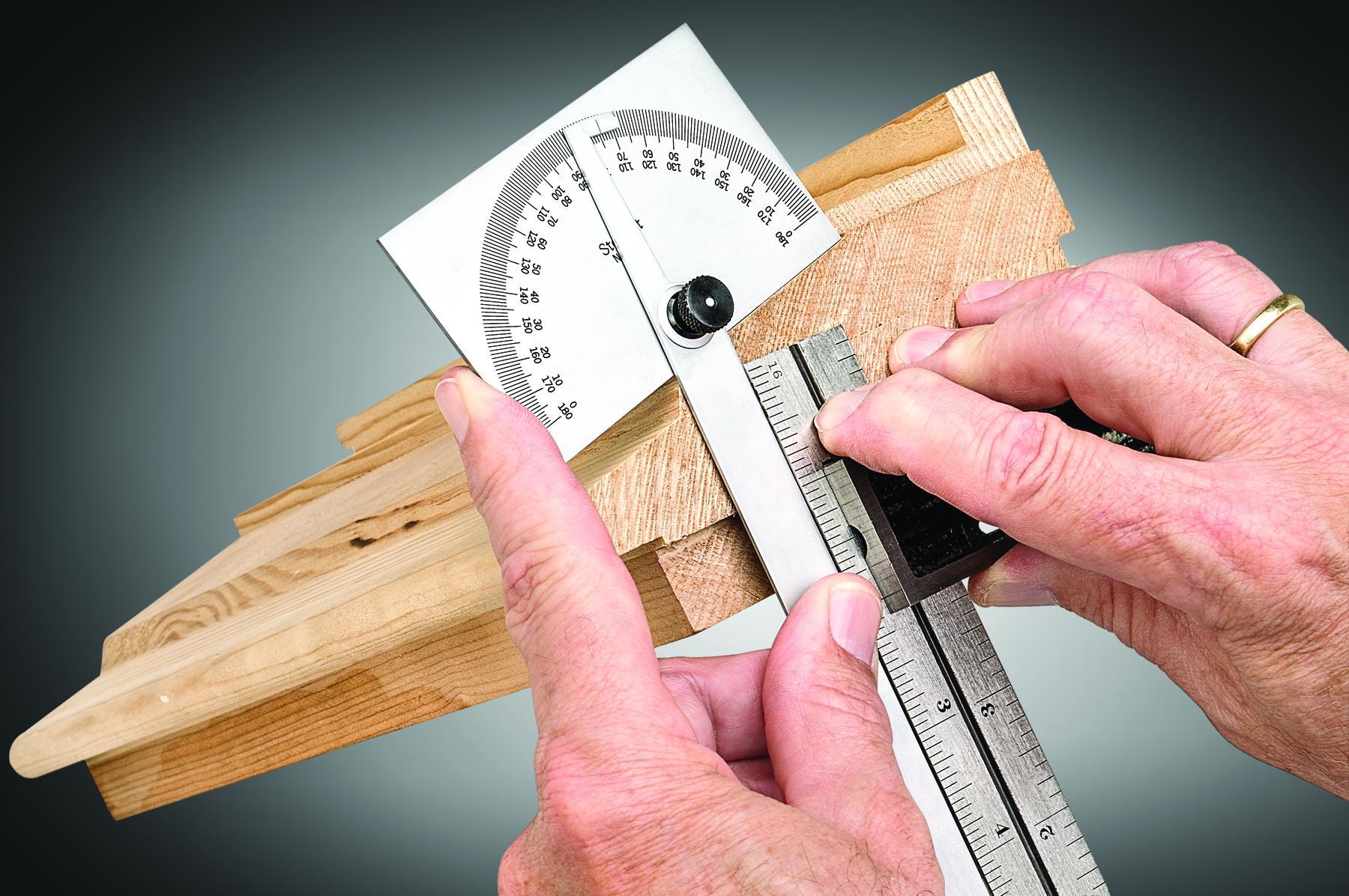 product Starrett® C19 Non-Reversible Protractor, 0 to 180 deg Measuring, 3-9/32 in L, 6 in L x 9/16 in W x 3/64 in THK Blade, Steel