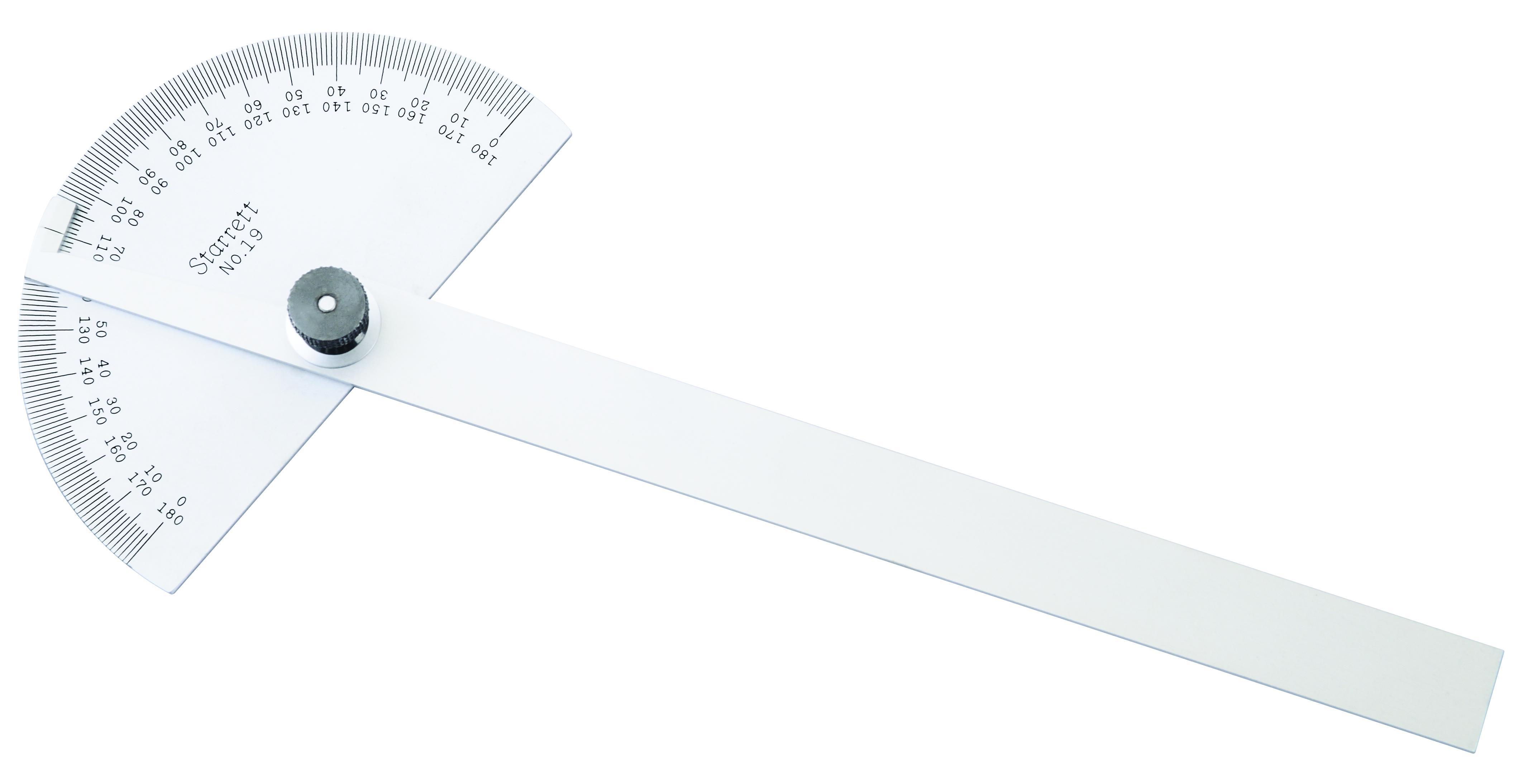 product GENERAL® 17 Square Head Protractor, 0 to 180 deg Measuring, 7-3/4 in L, Stainless Steel
