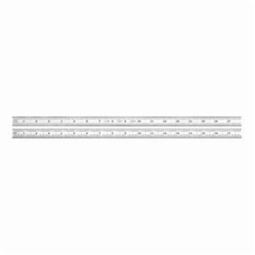 Starrett&reg; C316R-18 Precision Rule, Imperial Measuring System, Graduations 16R - Quick-Reading 32nds, 64ths, Aircraft Quick-Reading 50ths and 100ths, Full-Flexible Steel, Satin Chrome