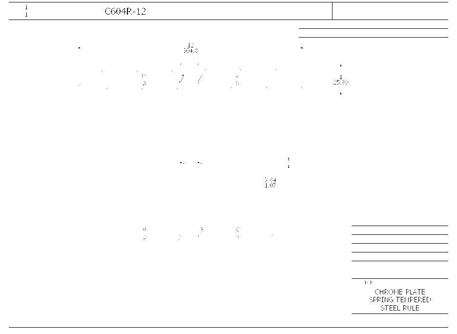 Starrett® C604R-12 STC C604R-12