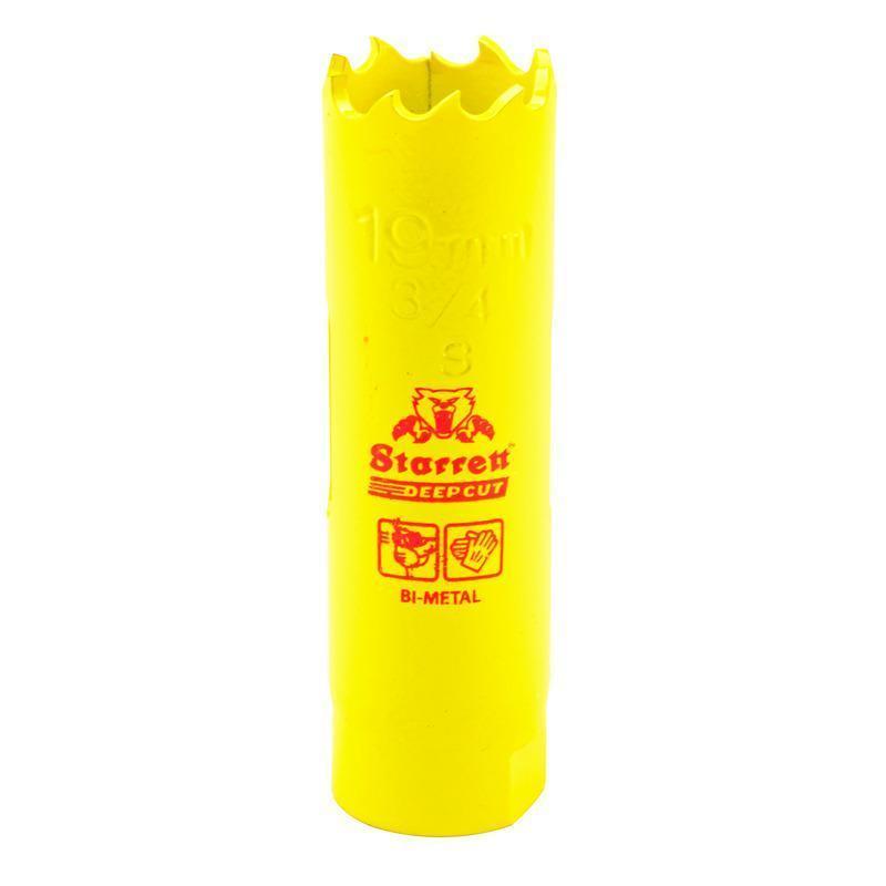 Starrett&reg; DCH0034-G Global Series&reg; Bi-Metal Deep Cut Dual Pitch Hole Saw, 3/4 in Dia, 2 in D Cutting, HSS Cutting Edge, 1/2-20 Arbor