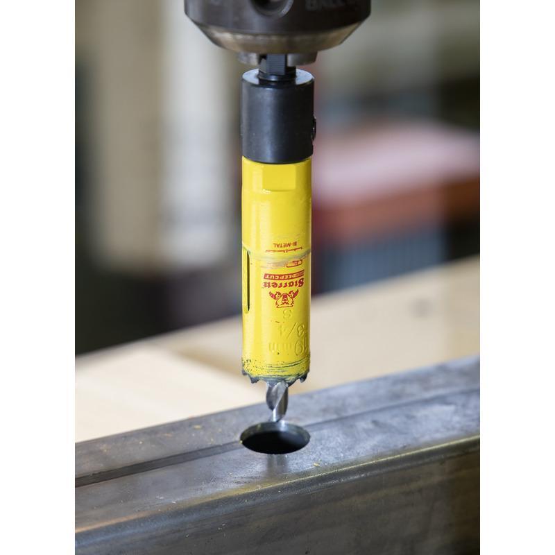 Starrett&reg; DCH0034-G Global Series&reg; Bi-Metal Deep Cut Dual Pitch Hole Saw, 3/4 in Dia, 2 in D Cutting, HSS Cutting Edge, 1/2-20 Arbor