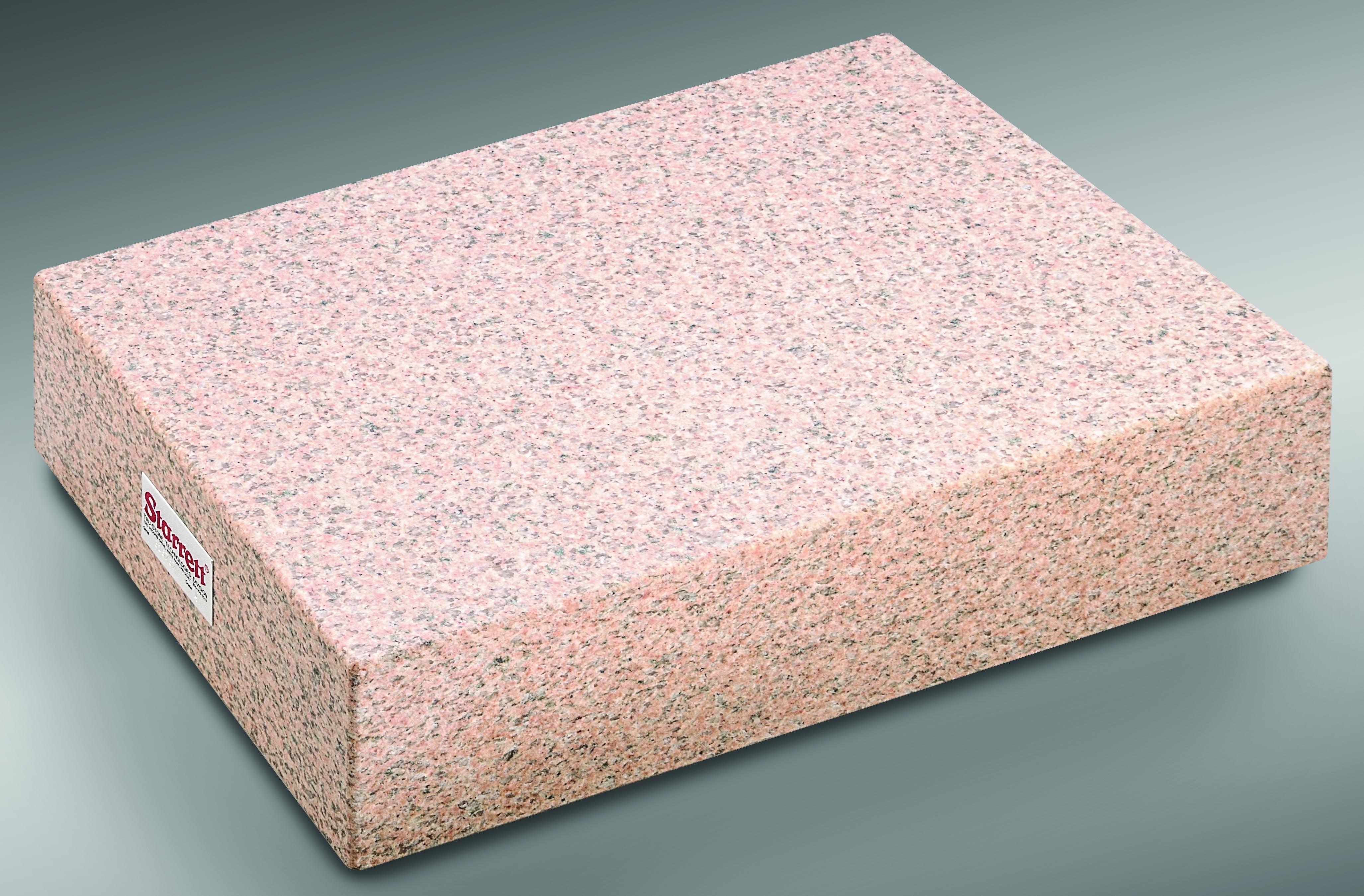 Starrett&reg; 80893 No Ledge Surface Plate, 48 x 48 in Surface, 6 in THK, B Toolroom Grade, Crystal Pink&reg;, Smooth