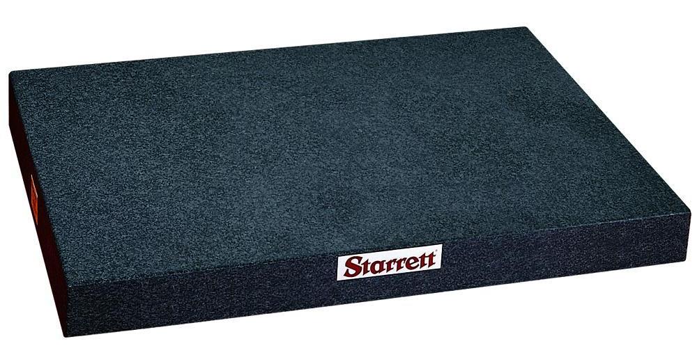 Starrett&reg; 85116 No Ledge Surface Plate, 36 x 48 in Surface, 6 in THK, B Toolroom Grade, Superior Black