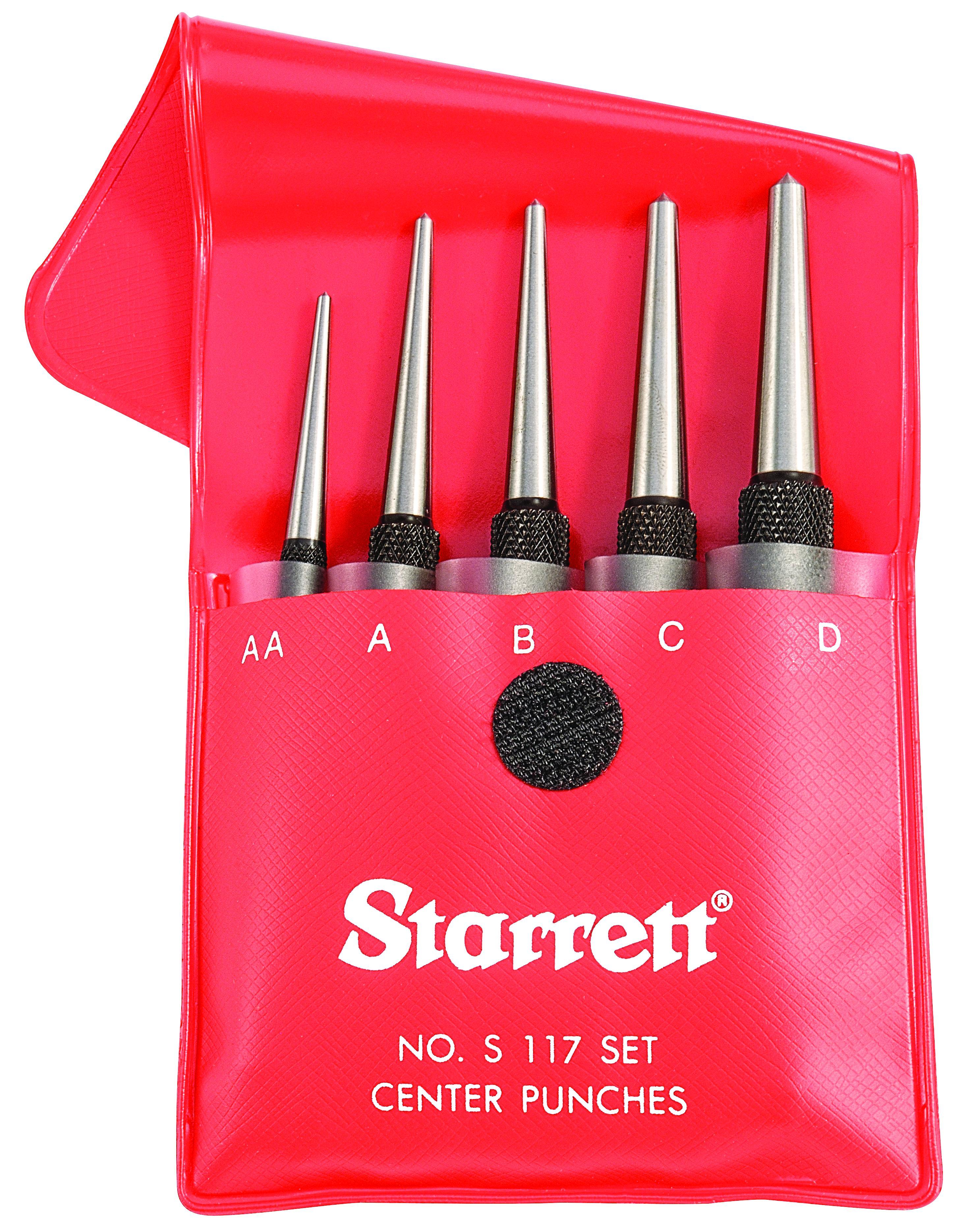 Starrett&reg; S565WB Drive Pin Punch Set, Drive Pin Style, 1/16 to 5/16 in Punch, 8 Pieces