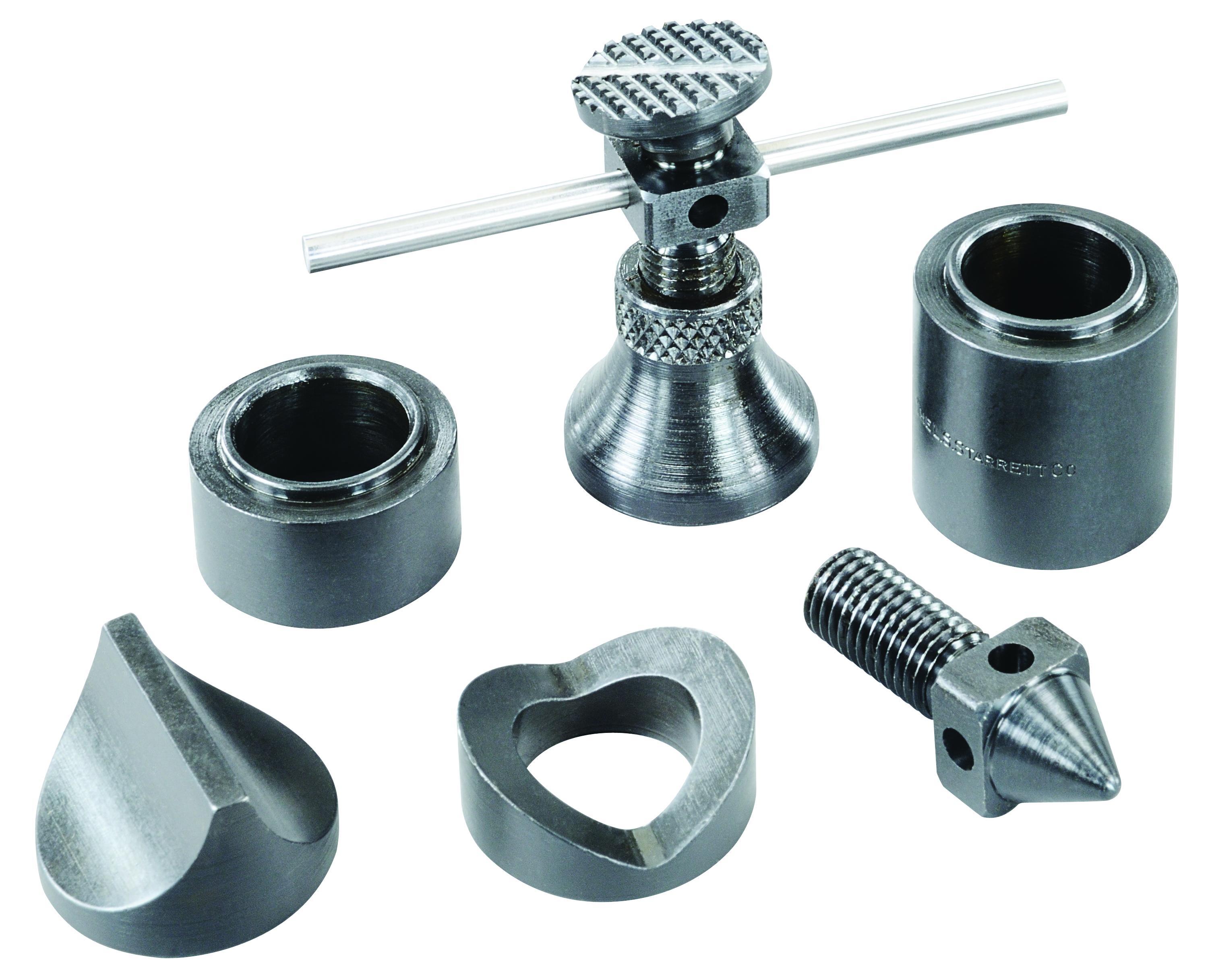 product Starrett® S190 Little Giant Jack Screw Set, 2-1/4 to 3-3/8 in Range 1-1/4 in Dia Base, 1 in, 2 in Extension, 20 Pitch Screw