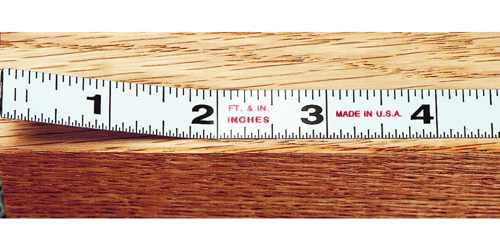 Starrett&reg; SM44W 1-Sided Measure Stix, 4 ft L x 1/2 in W Blade, Carbon Steel, Imperial, 1/6ths