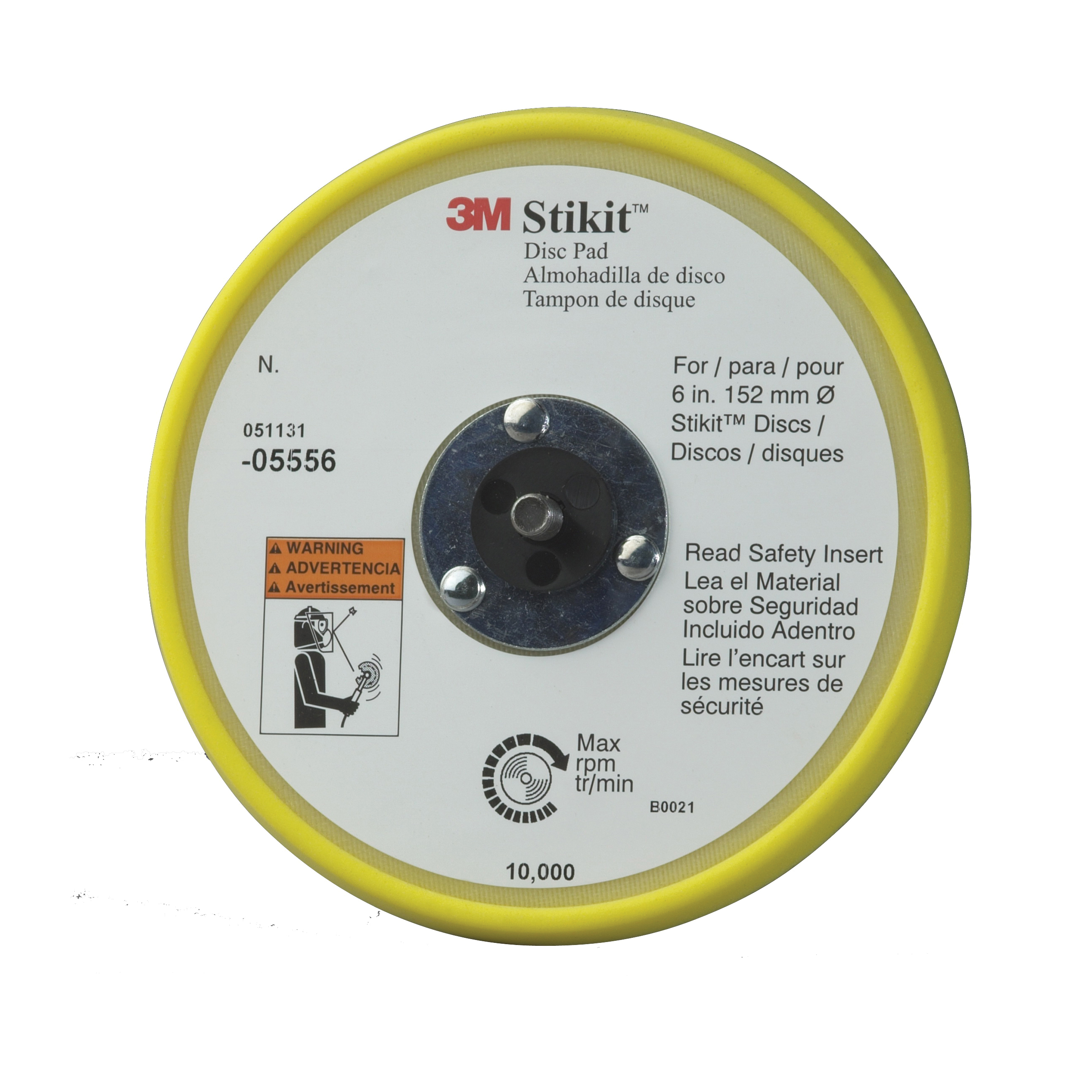 Stikit™ COMBITWIST® 051111-55833 02727 Adhesive Back Medium Density Regular Cup Brush, 1-1/4 in Dia Pad, Stikit™ Attachment