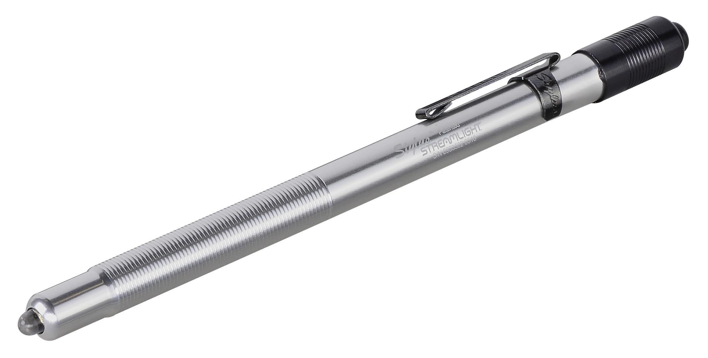 Streamlight&reg; 65012 Stylus&reg; Handheld Penlight, LED Bulb, Aluminum Housing, 10 Lumens Lumens