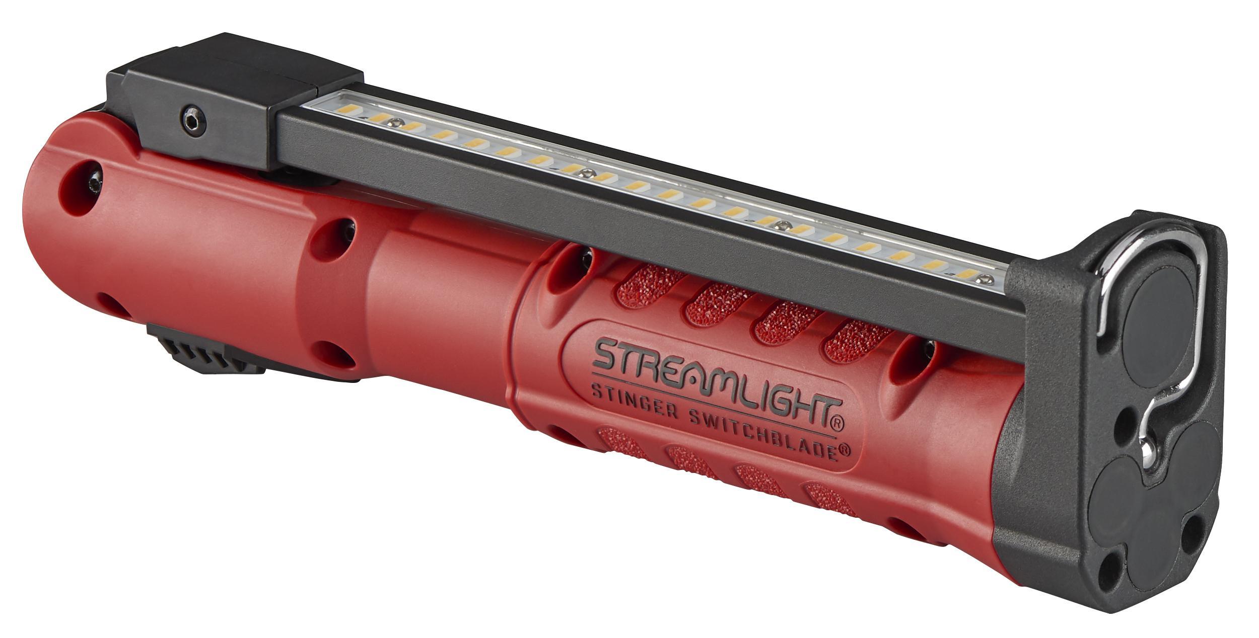 Streamlight&reg; 76800 Stinger Switchblade&reg; Multi-Function Super Bright Rechargeable Light Bar With 180 deg Rotation, C4&reg; LED Bulb, Nylon Polymer Housing, 800 Lumens Lumens
