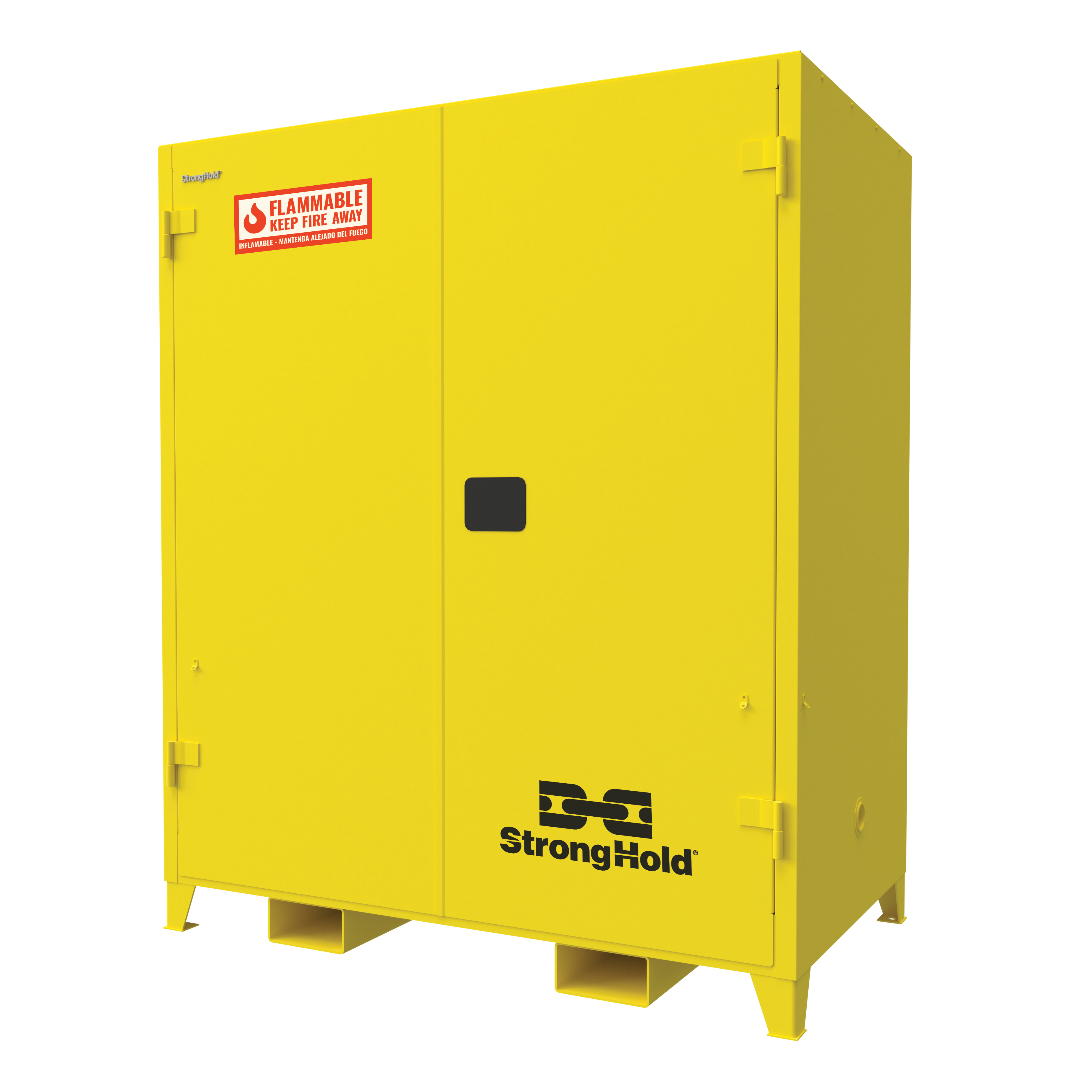 Eagle Manufacturing 1905X Space Saver Flammable Safety Cabinet, 16 gal Capacity, Recessed Paddle Handle, 44 in H x 23 in W x 18 in D, Self-Close Door, 1 Doors, 1 Shelves, Steel, Yellow