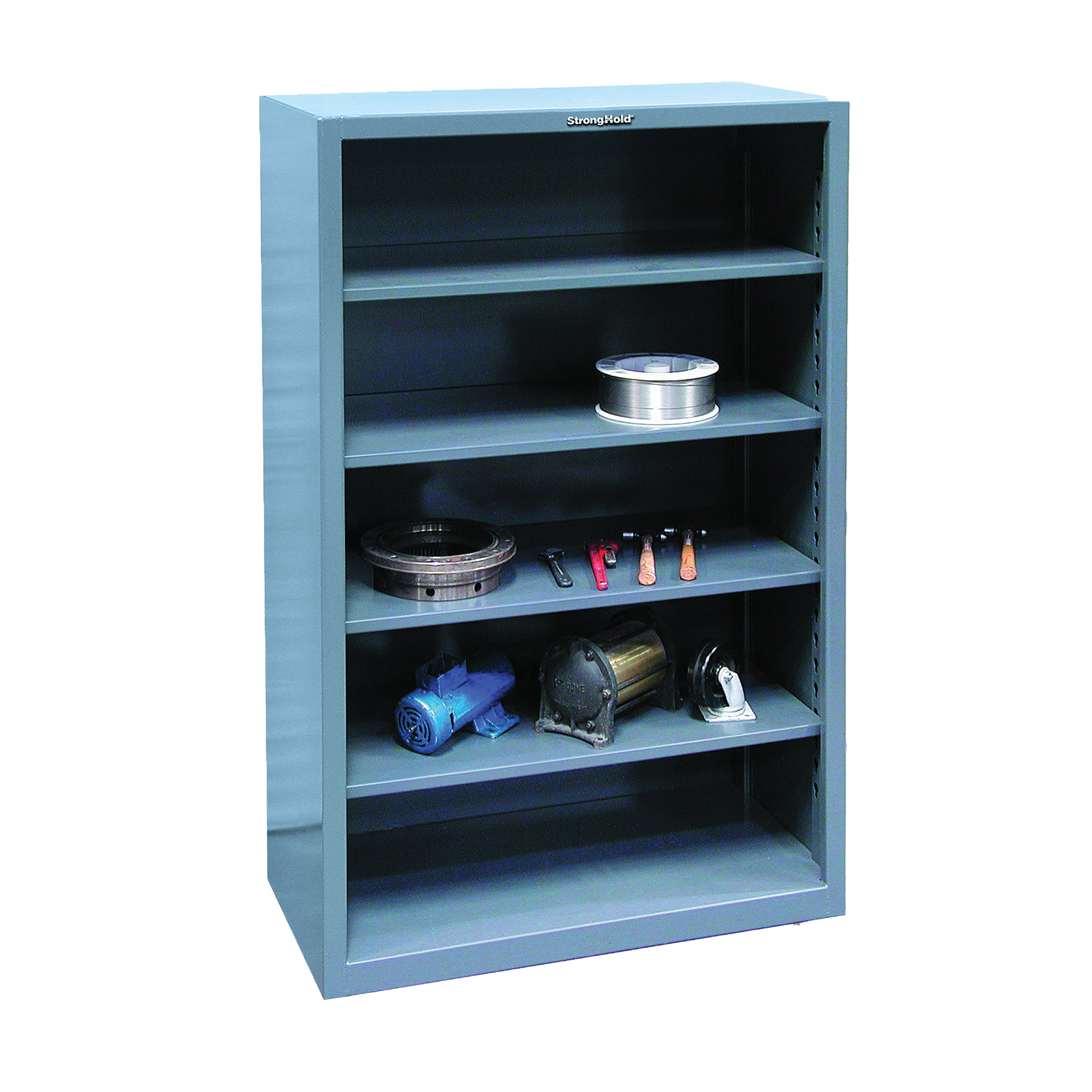 LYON&reg; DD8041M 8000 Add-On Medium Duty Open Shelving, 6 Shelves, 84 in H x 36 in W x 18 in D, 600 lb Shelf