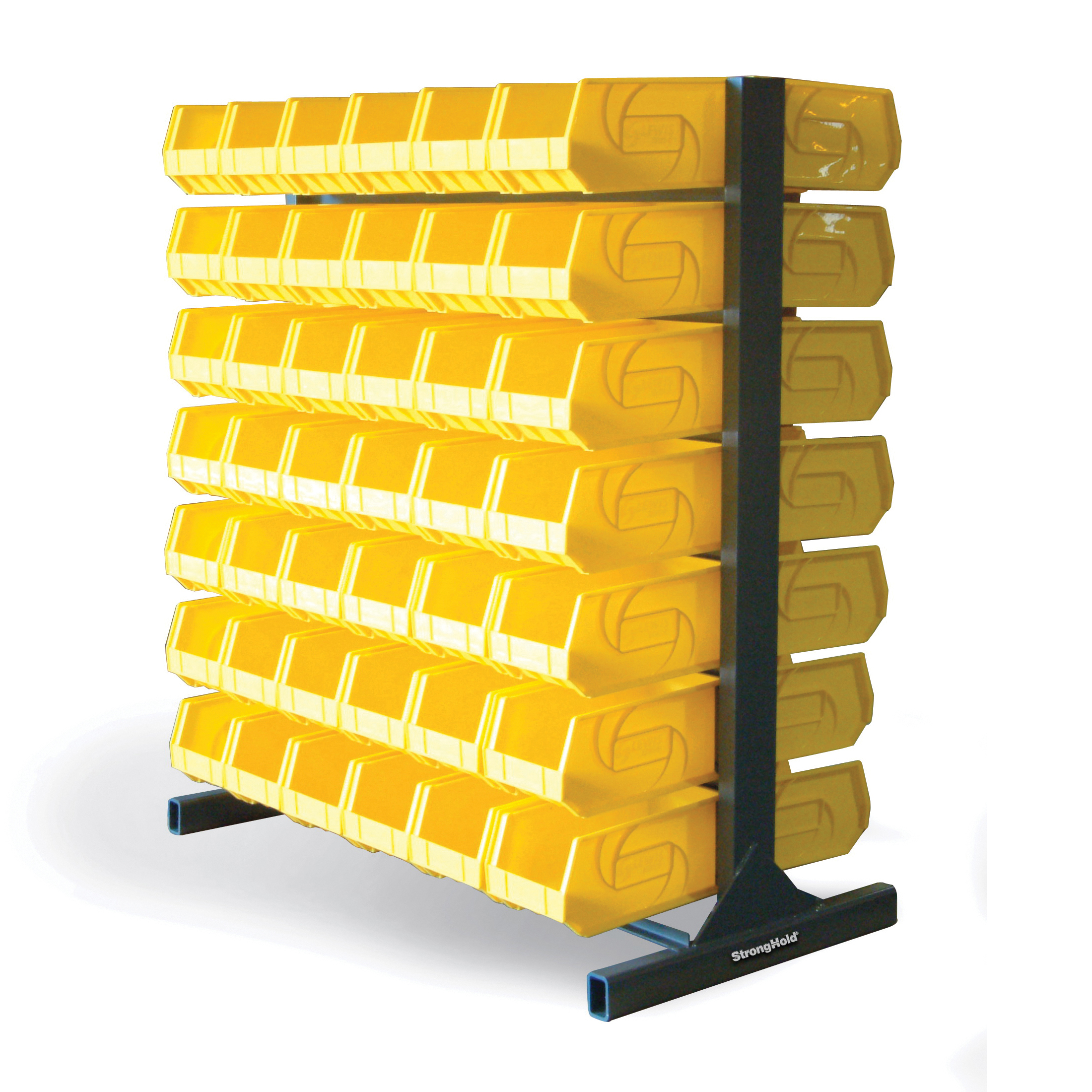 Strong Hold&reg; 34-SD-AF-TD-280-SS Heavy Duty Industrial Shop Desk With Top Drawer and Paper Holder Shelf, 54 in H x 36 in W x 28 in D, 1 Drawers