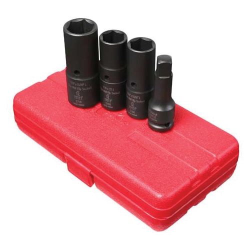 Sunex&reg; 9704 Pry Bar Set With Heat Resistant Comfort Grip Handle, 4 Pieces, Alloy Steel