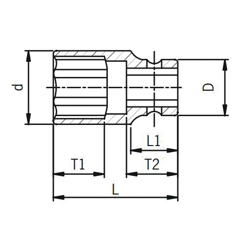 Sunex&reg; 474 Shape C Standard Length Socket, 3/4 in, 2-5/16 in, 6 Points