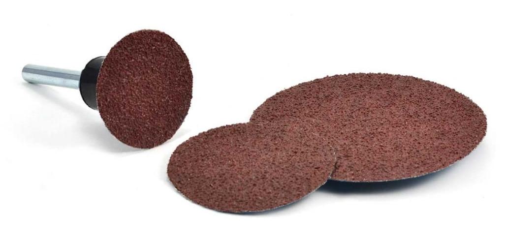 Superior Abrasives 11123 Quick Change Disc, 3 in Dia Disc, 36 Grit, Extra Coarse Grade, Aluminum Oxide Abrasive, Type S Attachment