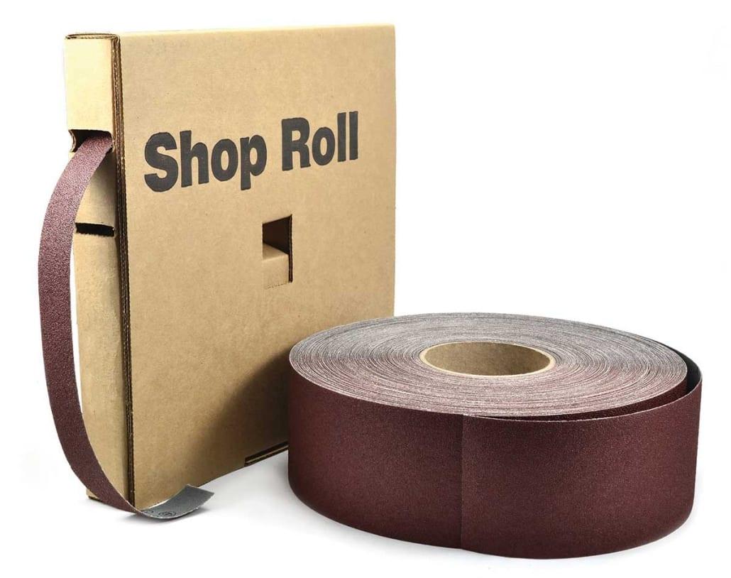 Superior Abrasives 12131 Shop Roll, 50 yd L Roll x 2 in W Roll, 60 Grit, Aluminum Oxide Abrasive