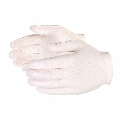 PIP&reg; CleanTeam&reg; 97-500J Premium Grade Inspection Gloves, Cotton, White, Seamless Style, Paired Hand, 8.9 in L