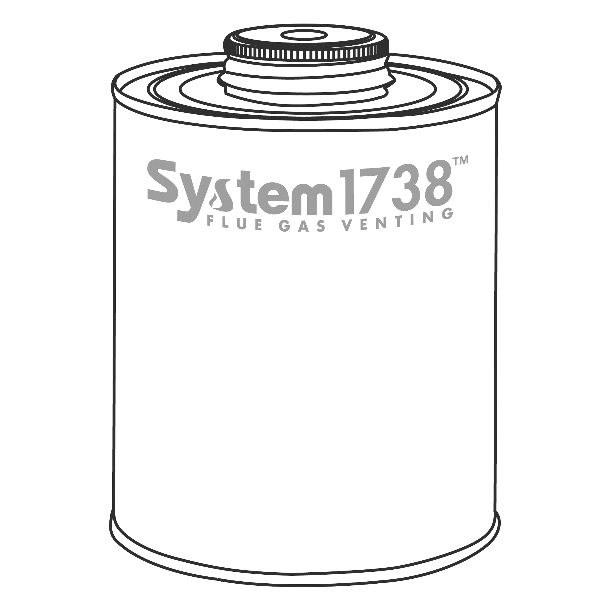 System 1738® 397040 Low VOC Medium Bodied FGV Cement, 1 pt, Auburn, For Use With PVC Plastic Pipe