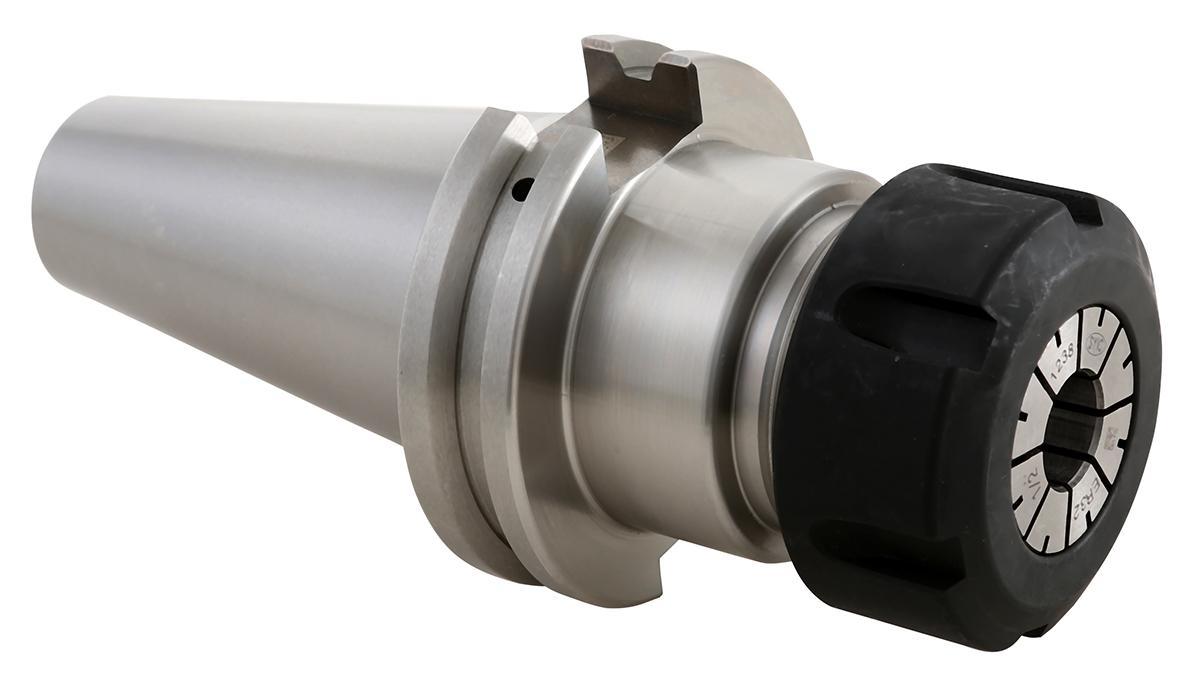 TECHNIKS 22231 Single End V-Flange Collet Chuck, Tapered Shank, ER16 Collet System, ER16 Chuck