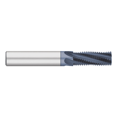 product Harvey Tool 993140-C6 Thread Milling Cutter, Single Form Imperial , #10 Thread, UN Thread, 0.135 in Cutting Dia X 1/4 in Shank Dia X 0.031 in Length of Cut, 2-1/2 in, 5 Flutes, Carbide, AlTiN Nano Finish