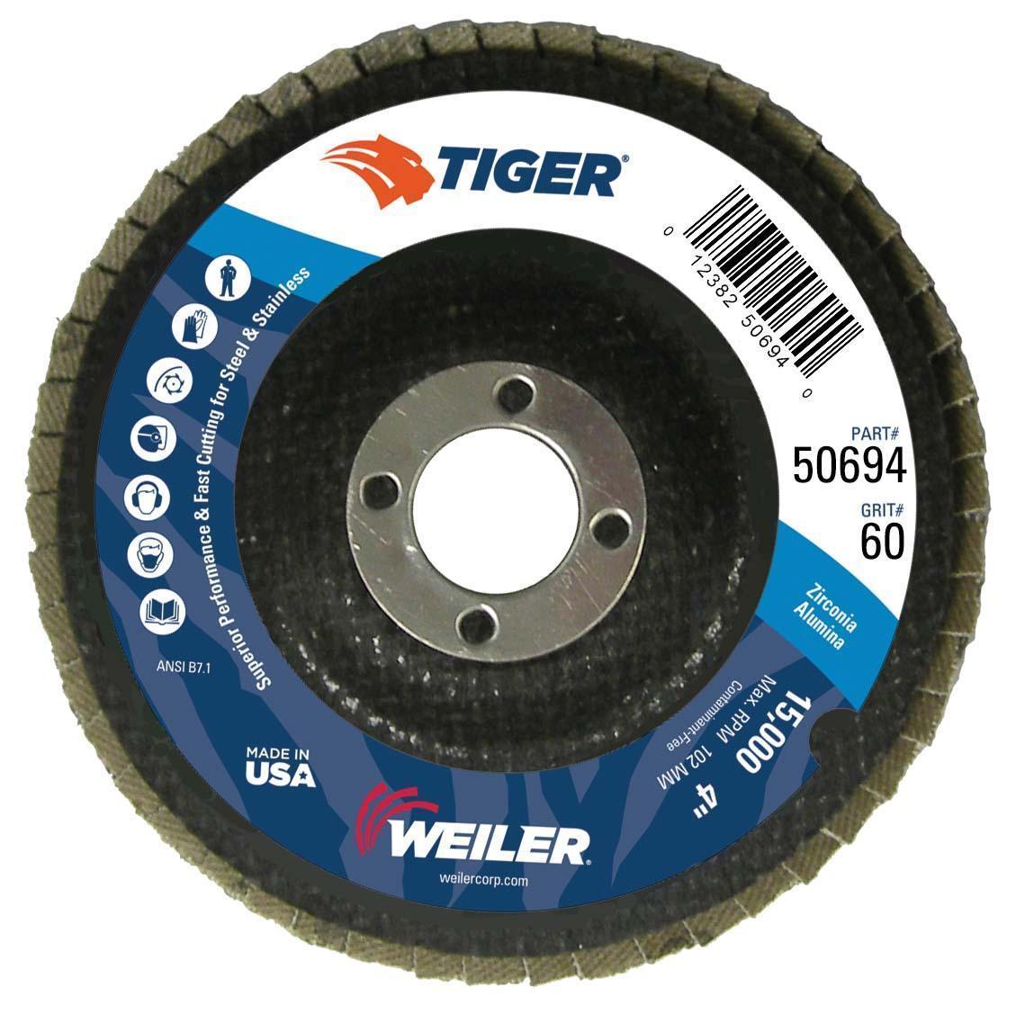 product 3M™ Cubitron™ II Flap Disc 967A, 40+, T29, 4-1/2 in x 7/8 in, 10 ea/Case