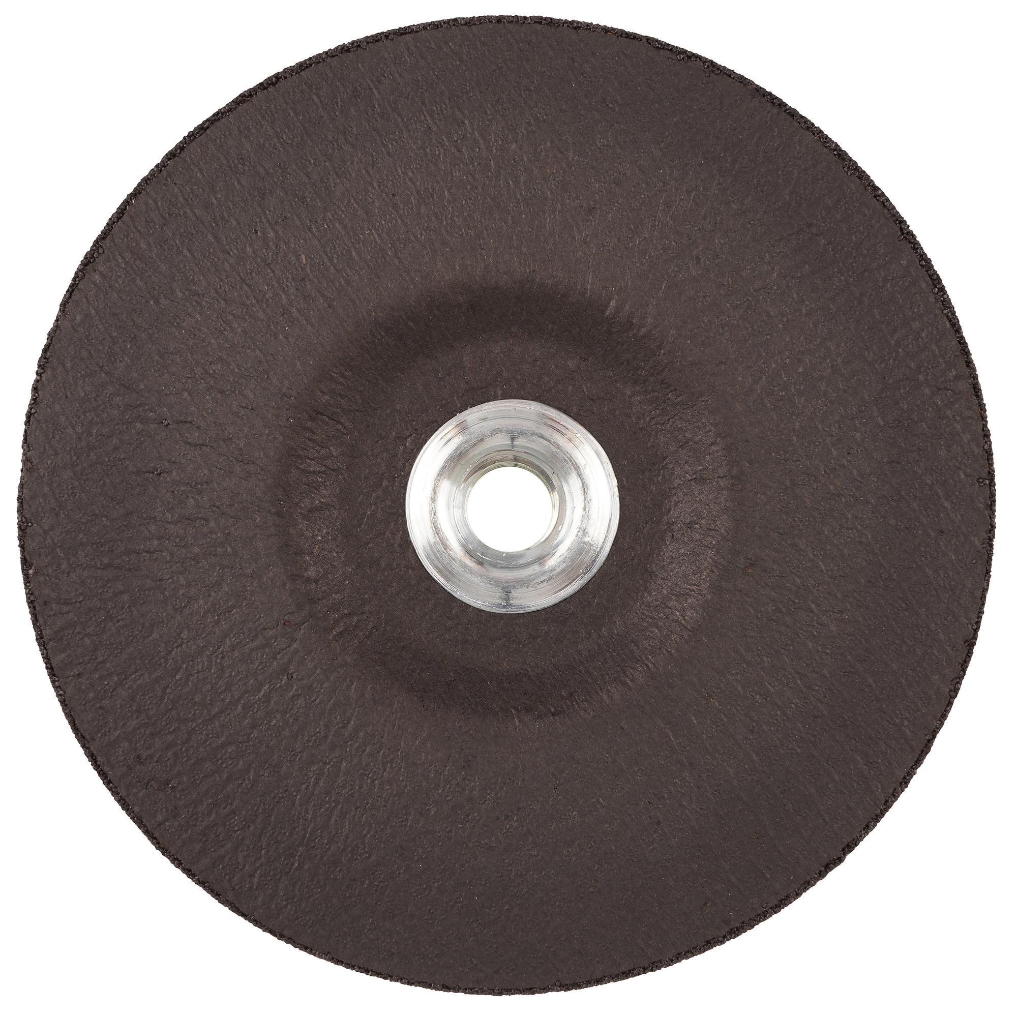 Norton&reg; NorZon&reg; Plus&reg; 66252843326 Depressed Center Wheel, 4-1/2 in Dia x 1/4 in THK, 20 Grit, Ceramic/Zirconia Alumina Abrasive