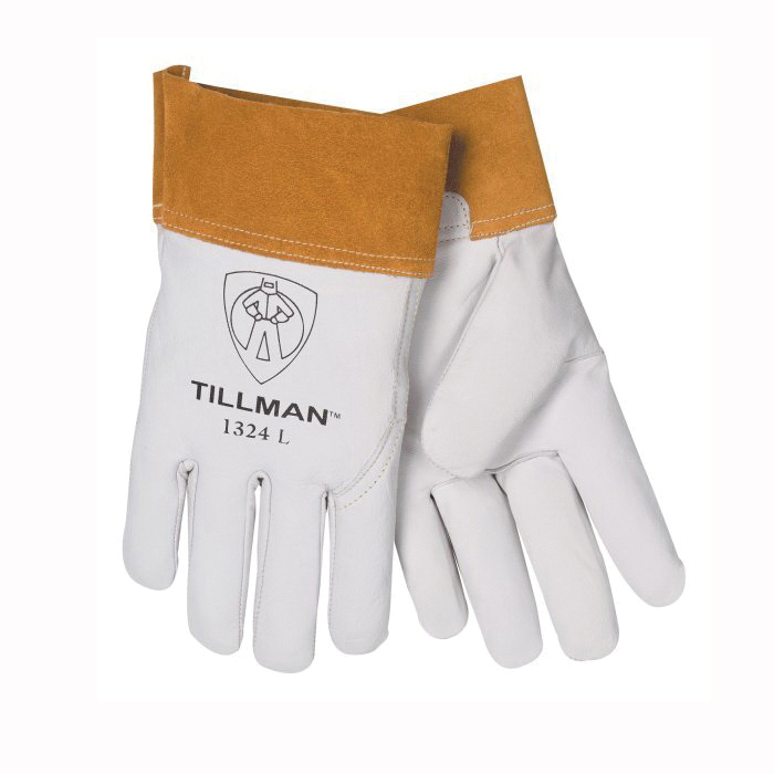 Tillman&trade; 1324XL TIG Welding Gloves, XL, Top Grain Deerskin Leather, Pearl
