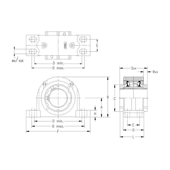 Timken&reg; QVVPF16V215SM TIMQVVPF16V215SM