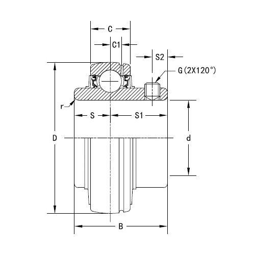 Timken® UC209 TIMUC209