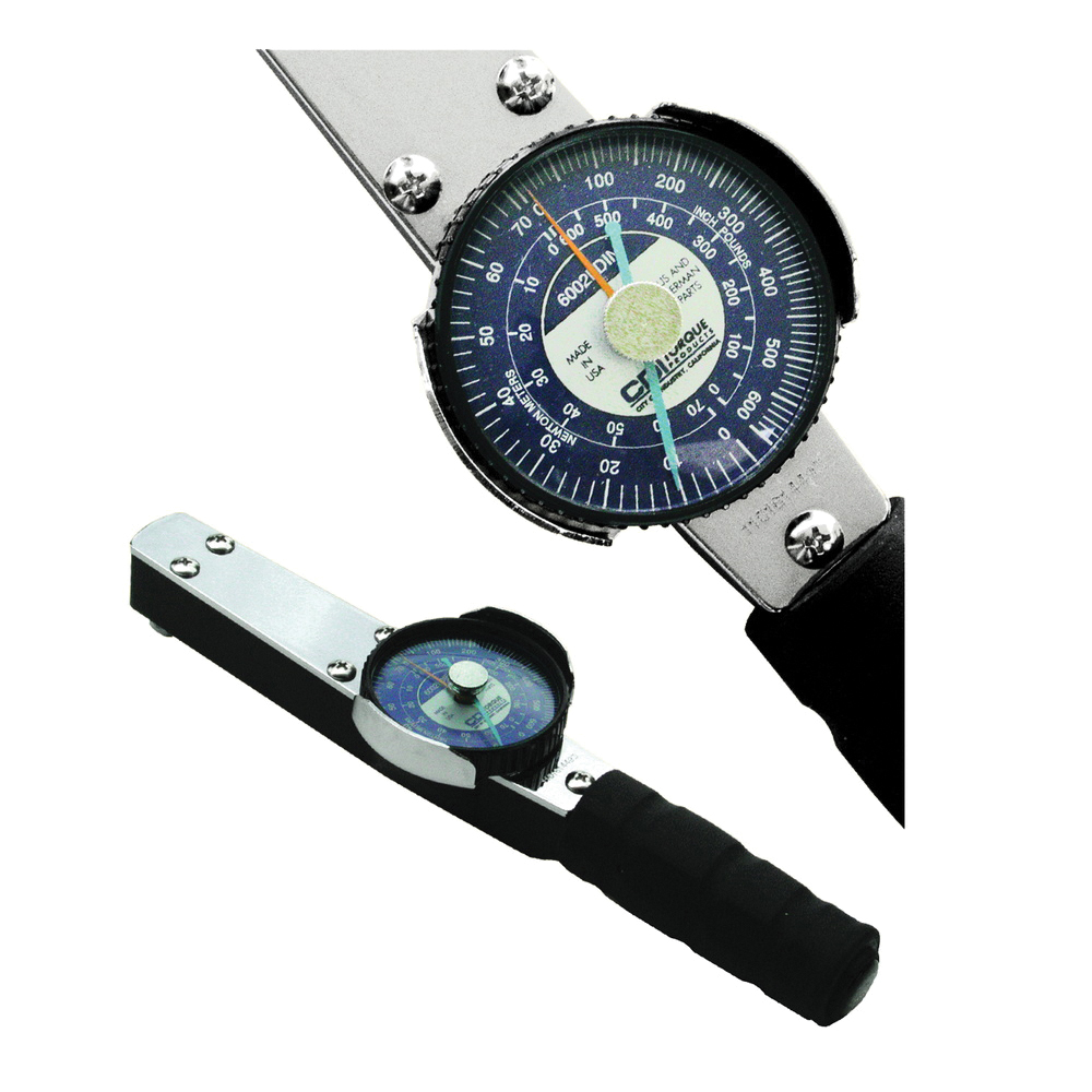CDI Torque Products&reg; 3002LDIN Dual Scale Memory Needle Model Dial Torque Wrench, 3/8 in Drive, Fixed Head, 0 to 300 in-lb/0 to 35 N-m, 5 in-lb/1 N-m, 11-1/2 in OAL