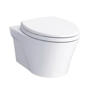 Toto® CWT426CMFG#MS Skirted Design Toilet With CEFIONTECT® Ceramic Glaze, Elongated Bowl, 16-1/8 in H Rim, 0.9/1.28 gpf, Matte Silver, Import