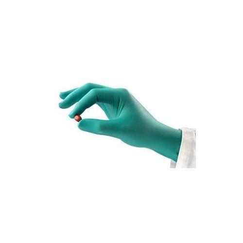 TouchNTuff&reg; 384232 Gloves, Nitrile, Green, 12 in L, Powder-Free, Textured Fingers, 5.1 mil THK, Application Type: Life Sciences/Electronics, Ambidextrous Hand