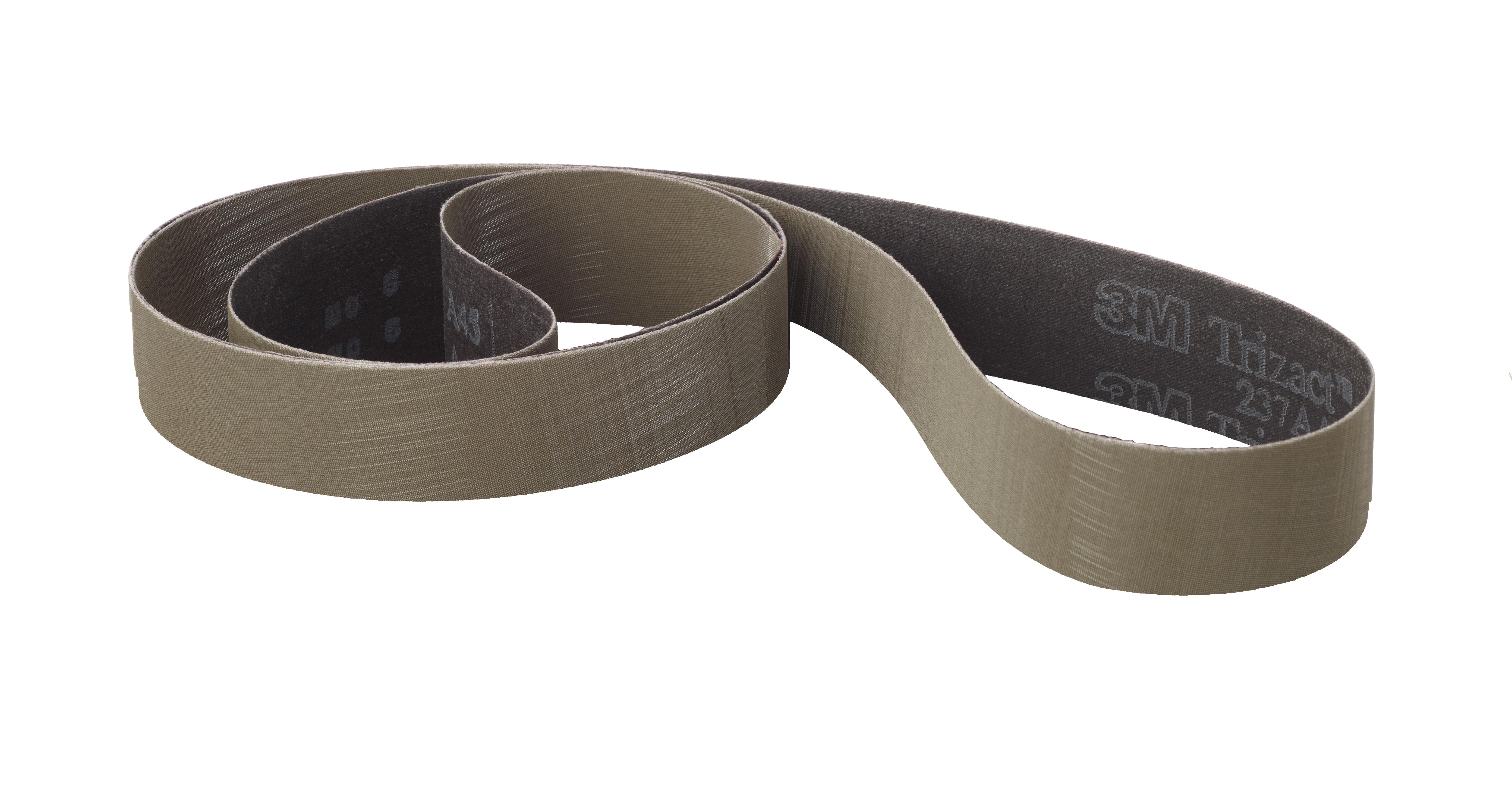 Trizact&trade; 7010326057 Fullflex Narrow Scalloped Edge Cloth Belt, 2-1/2 in W Belt x 72 in L, A6 Grit, Ultra Fine Grade, Cloth Backing