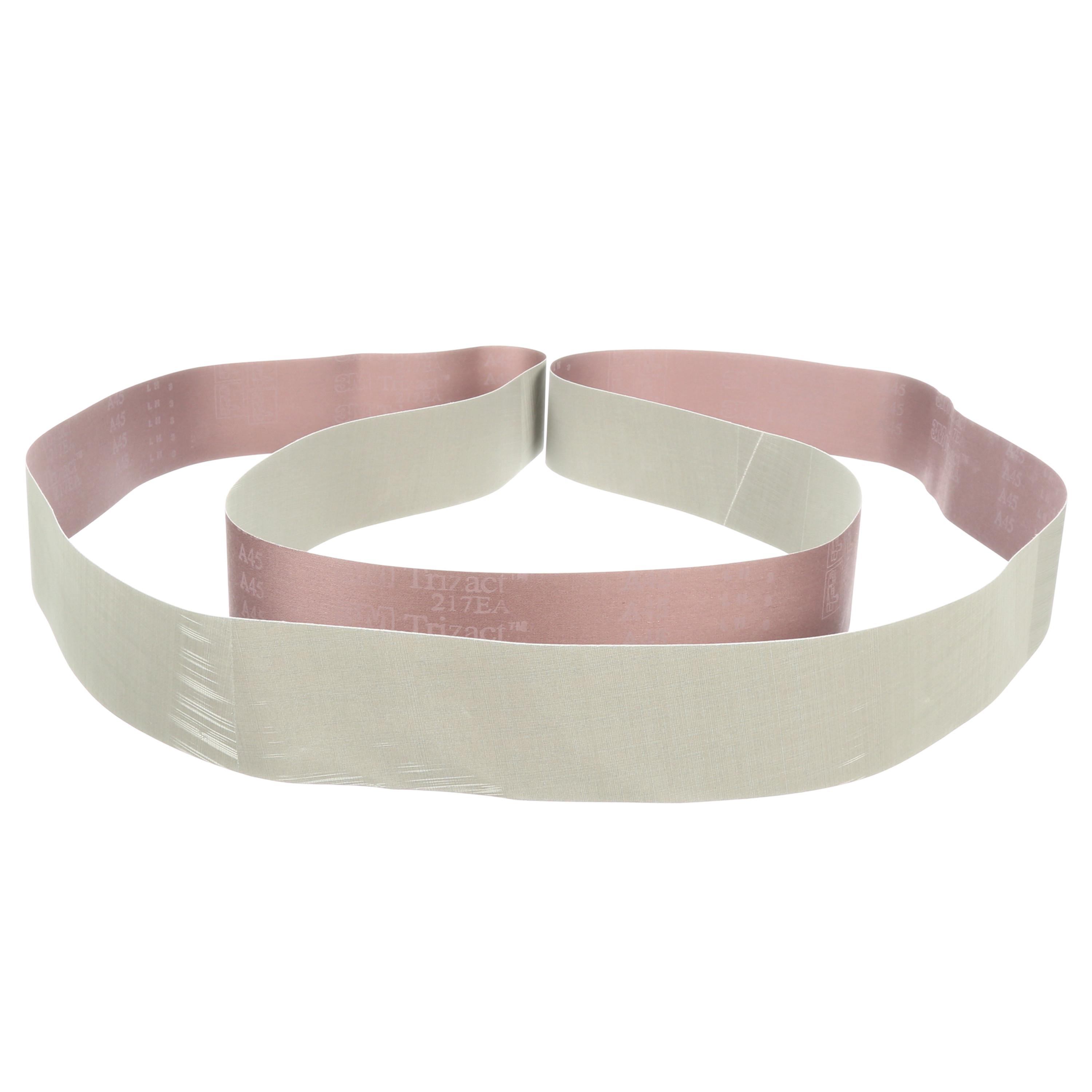product 3M™ Trizact™ Cloth Belt 307EA, A30 JE-weight, 2 in x 132 in, Film-lok, Full-flex, 50 ea/Case