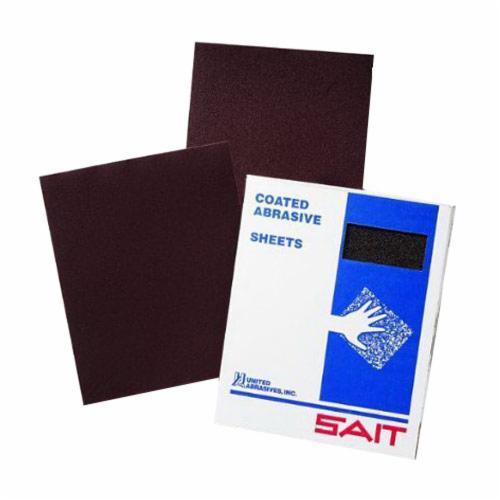 United Abrasives-SAIT 84913 DAF Sanding Sheet, 11 in L x 9 in W, 120 Grit, Aluminum Oxide Abrasive, Cloth Backing