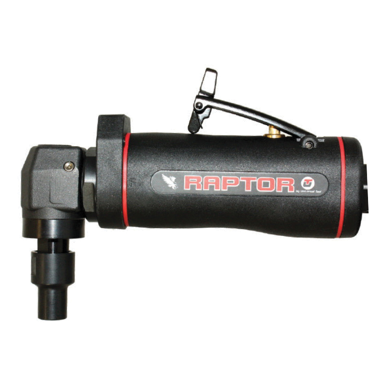 UT&trade; UT8728E Extended Pneumatic Die Grinder, 1/4 in Collet, For Max Wheel Dia: 2 in, 0.9 hp, 5.5 cfm Air Flow, 90 psi, 22000 rpm Speed