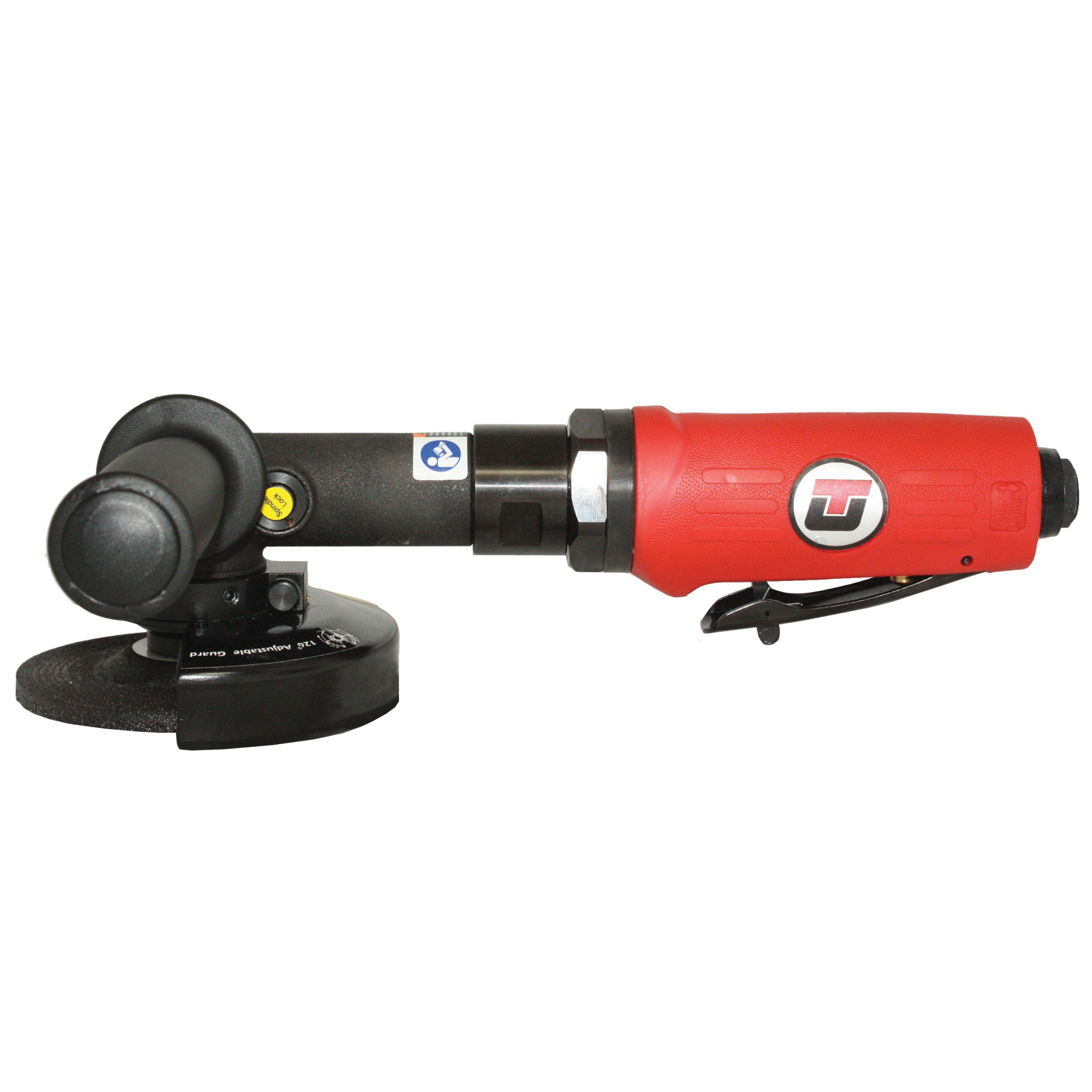 UT&trade; UT8784-5 Rapid Adjust Pneumatic Angle Grinder, 5 in Dia Wheel, 5/8-11 Arbor/Shank, 2.4 hp