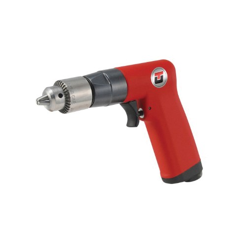 UT™ UT8860R-1 Pneumatic Angle Drill, 3/8 in, 1/2 hp, 4 cfm Air Flow, 90 psi, 7 in OAL, 14 cfm Short Run Air Consumption